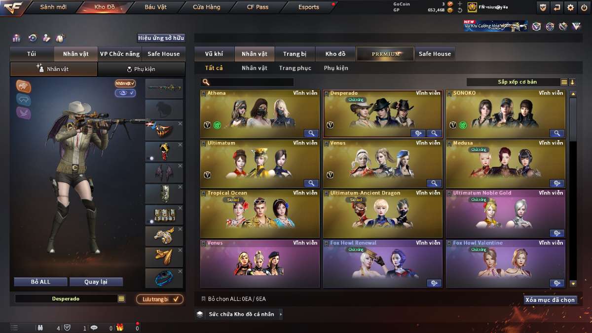 shop acc cf uy tin gia re